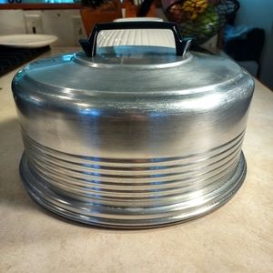 Vintage Mid-Century Diner Cake Pie Plate Cloche